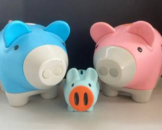 Little Tikes And Old Navy Plastic Piggy Banks