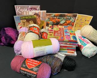 Knitting Books  Skeins Of Yarn