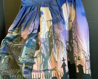 Unique Vintage Haunted Graveyard Skirt