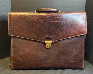 Unbranded Brown Leather Satchel With Shoulder Strap
