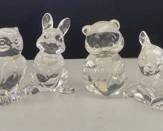 Vintage Fenton Glass Bear And Princess House Pets