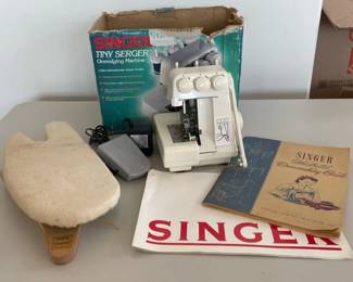 Singer Tiny Serger Overedging Machine with Mini Ironing Board