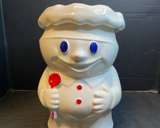 Vintage Pillsbury Dough Boy Bobby The Baker Ceramic Cookie Jar 183 McCoy
