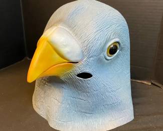 Full Head Latex Pigeon Head Mask