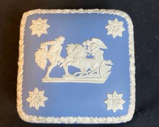 Wedgwood Blue Jasperware Trinket Box