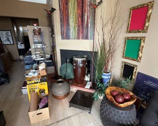 Nice decorative items too plus fine original contemporary art! And a Samba Drum