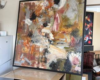 Numerous fine oils on canvas by listed artists this one is 5’ x 5’