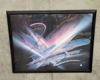 108  Lot 370  Laurie Fields Lumina framed abstract print