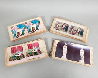 Lot 550  Group of vintage stereoscope cards