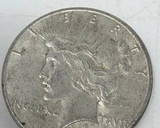 Lot 77  1926S silver peace dollar coin