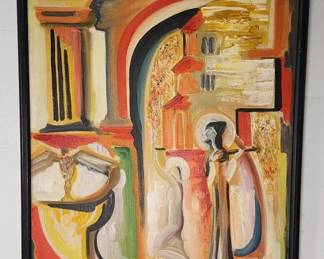 Lot 299h  Vintage Armenian hand painted religious art