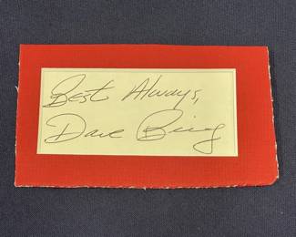 Lot 387h  Dave Bing, NBA Hall of Famer, signed cut