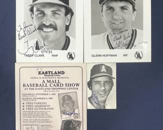 Lot 408h  Lot of signed California Angels 8 x 10 photos