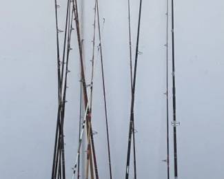 Lot 190  Bundle of vintage fishing rods