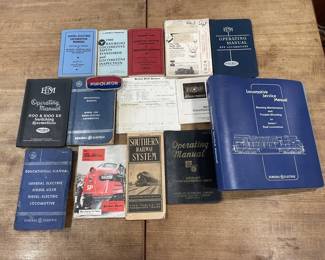 Lot 346h  Lot of vintage railroad books  manuals