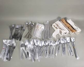 Lot 367  Group of stainless steel flatware