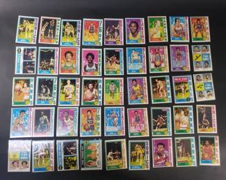Lot 106  1974 Topps basketball cards