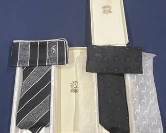 Lot 337h  Pair of Amir Italian silk ties