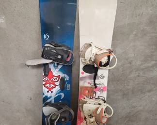 Lot 431  Palmer Jade and K2 Luna snowboards