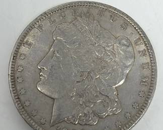 Lot 68  1900 silver Morgan dollar coin