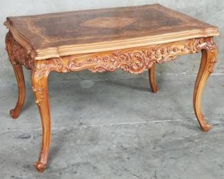 183  Lot 58  Rococo Revivalstyle marquetry tea table