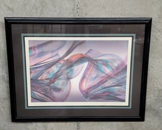 Lot 371  Michael John March Purple Tide II abstract print