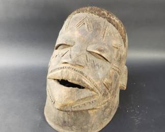 126  Lot 109  Vintage African carved wood mask