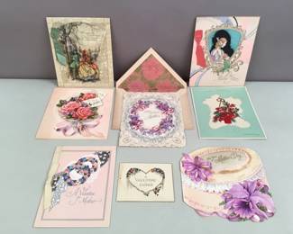 Lot 495  Collection of 8 large antique  vintage