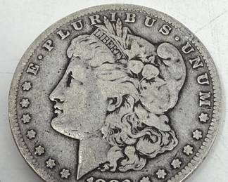 044  Lot 75  1883S silver Morgan dollar coin