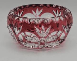 Lot 409h  Vintage Nachtmann Bleikristall Bavaria ruby