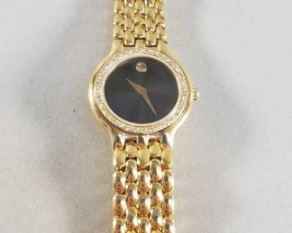 041  Lot 149  Movado Museum goldtone quartz womens