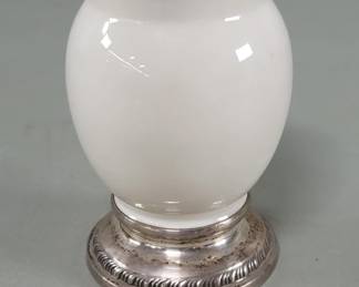 Lot 463  Lenox porcelain vase with sterling silver base