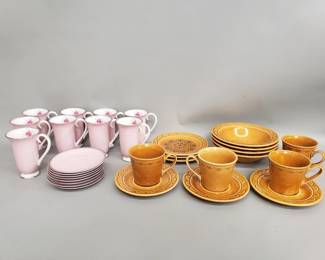 Lot 427  Group of ceramic plates, saucers , cups, bowls