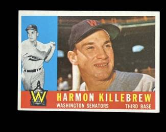 Lot 454h  1960 Topps Harmon Killebrew baseball card