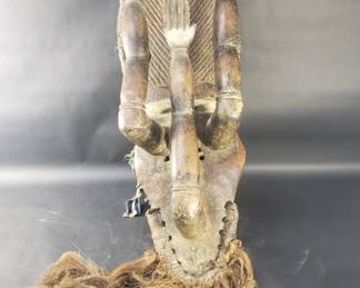 072  Lot 132  African Grebol and Kru surrender hands mask
