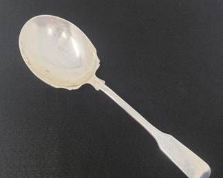 013  Lot 122  Heavy vintage Tuttle sterling serving spoon