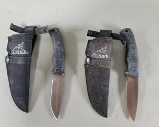 Lot 448  Pair of Gerber diving knives