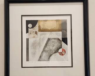 103  Lot 310h  Vintage Liz Jardine serigraph Concentric II
