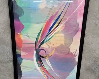 Lot 373  Elba Alvarez Shanti abstract print