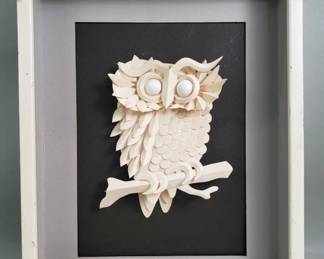 195  Lot 166  Signed Jack Eisner paper sculpture