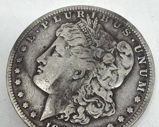 088  Lot 76  1899S silver Morgan dollar coin