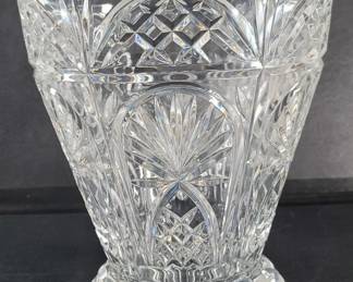 Lot 420  Large crystal vase