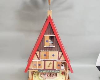 Lot 429  Christmas pyramid advent candlestick house