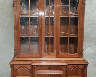 182  Lot 52  2piece French Louis XVstyle carved walnut