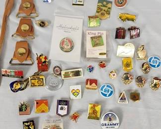Lot 336h  Vintage pins  buttons, Human Rights, Apple,