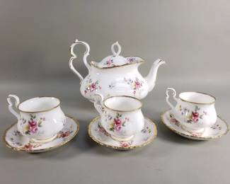 Lot 426  Group of Royal Albert porcelain teapot, teacup,