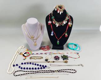 Lot 27  Group of costume jewelry