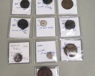 Lot 201  Group of antique coins