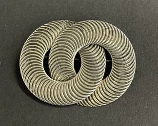 Lot 580h  Vintage Danecraft sterling silver interlocking