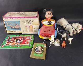 Lot 301  Group of vintage toys